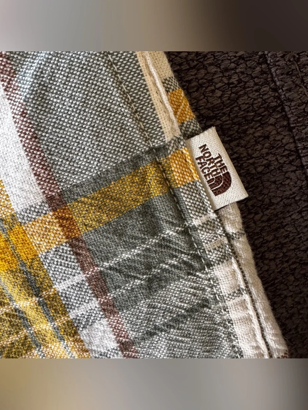 The North Face Hayden Pass 2.0 Yellow Plaid Check Shirt Outdoor Earthy Layering